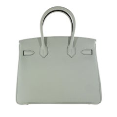Brand New Hermes Gris Neve Togo Birkin 30cm Palladium Hardware