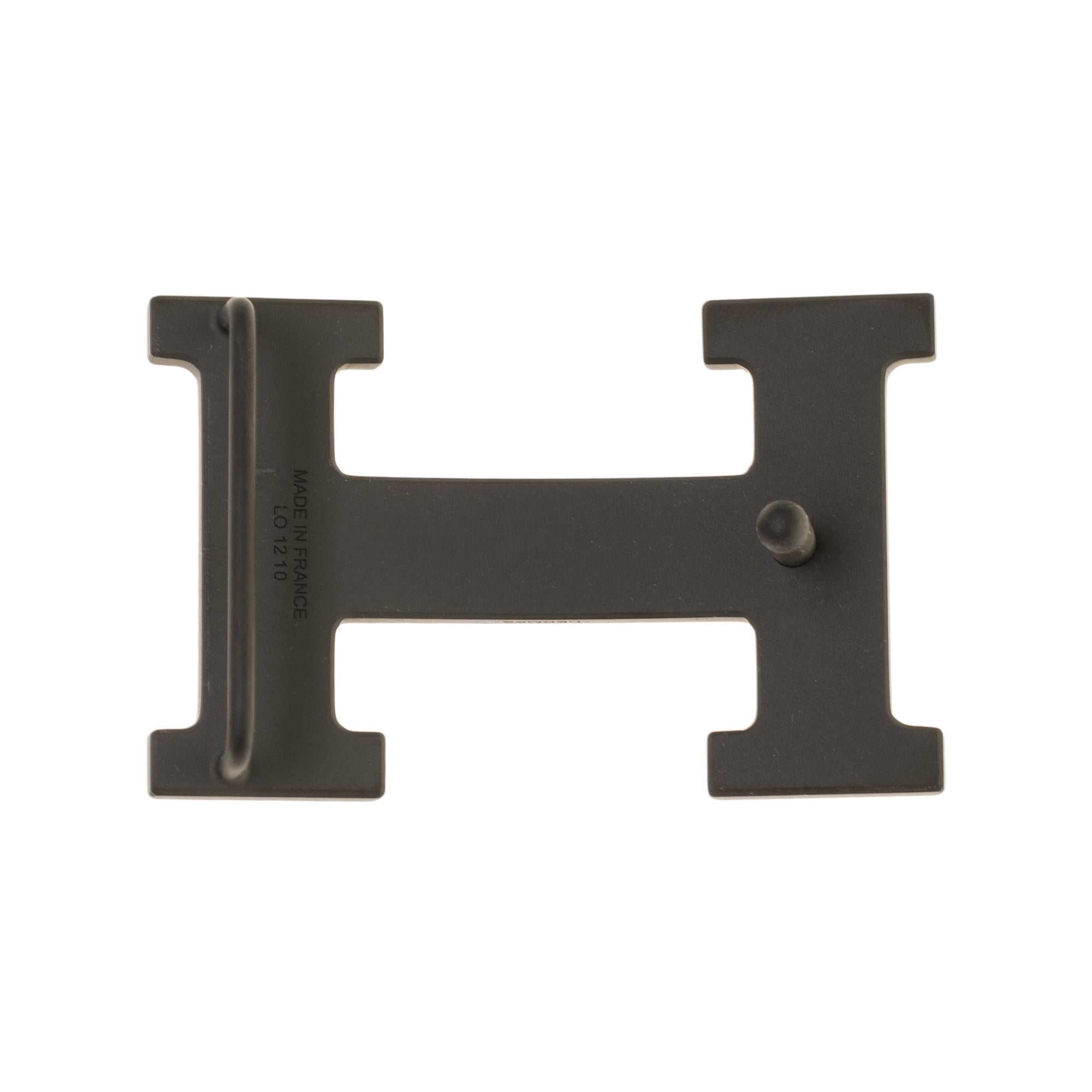 Brand new/Hermès H reversible belt in geranium crocodile leather   In New Condition In Paris, IDF
