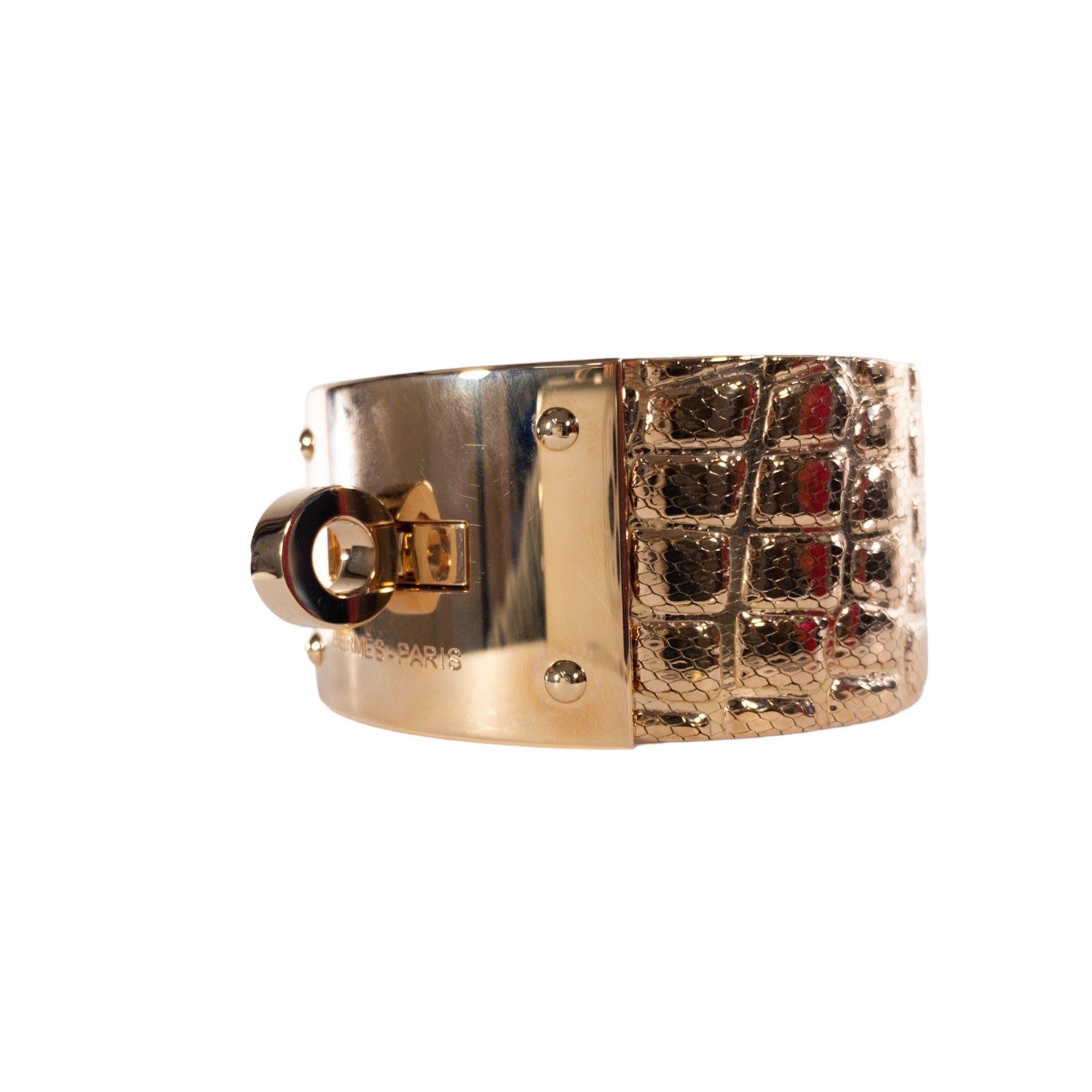 hermès kelly bracelet gold