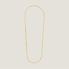 Brand NEW Hermès Kelly Long Chaine Necklace in Gold New Model