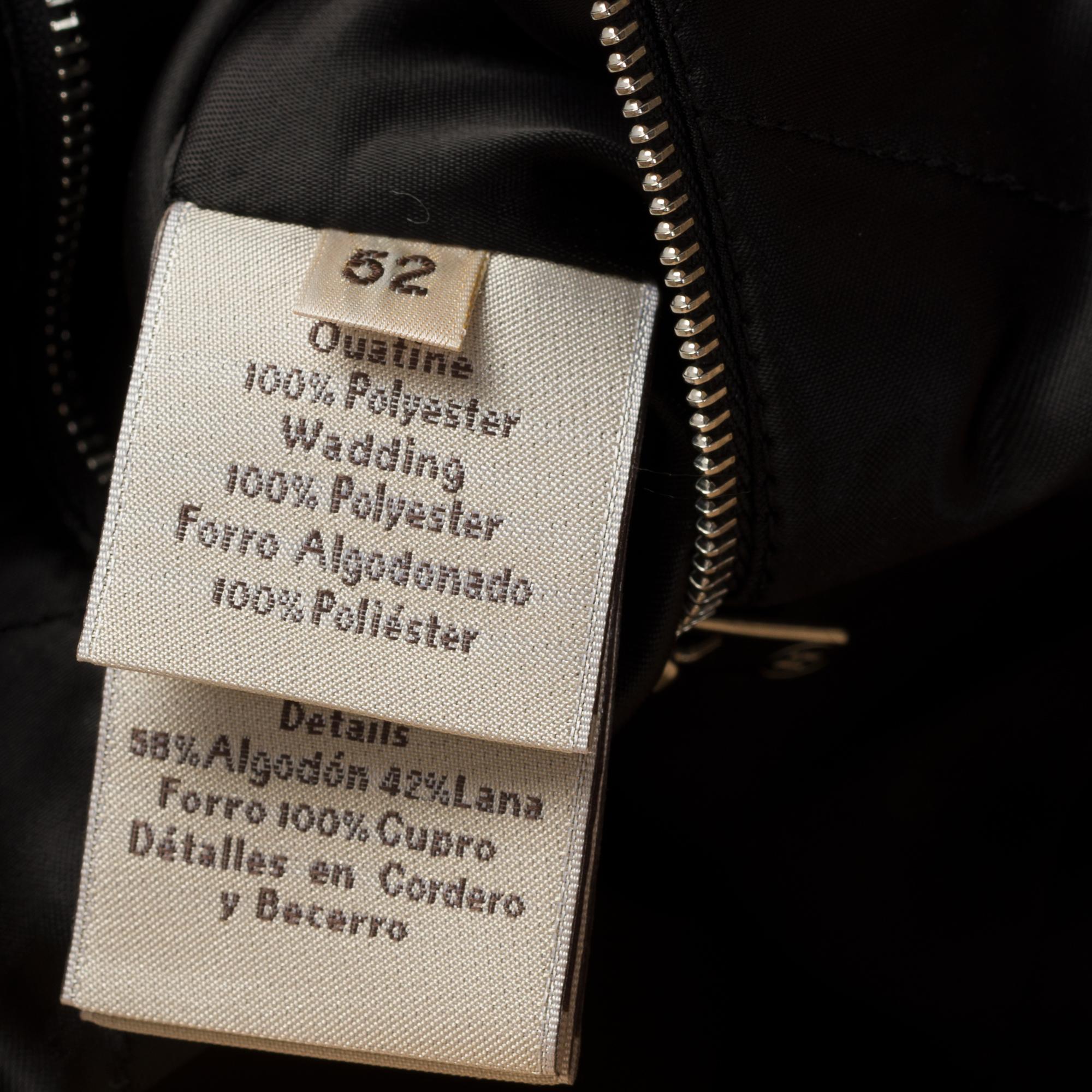 BRAND NEW/ Hermès Man Jacket in black canvas and leather, silver hardware 5