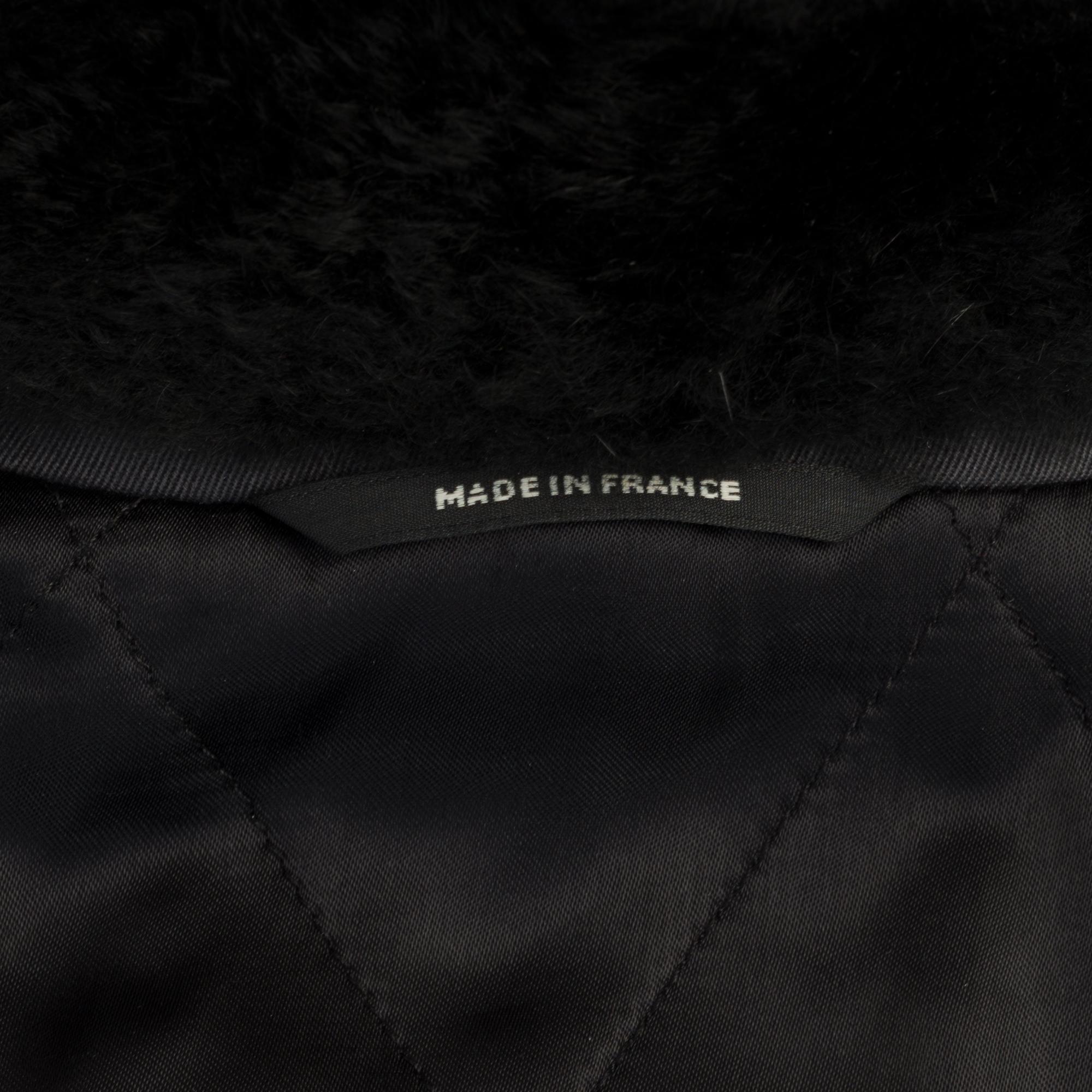 Black BRAND NEW/ Hermès Man Jacket in black canvas and leather, silver hardware