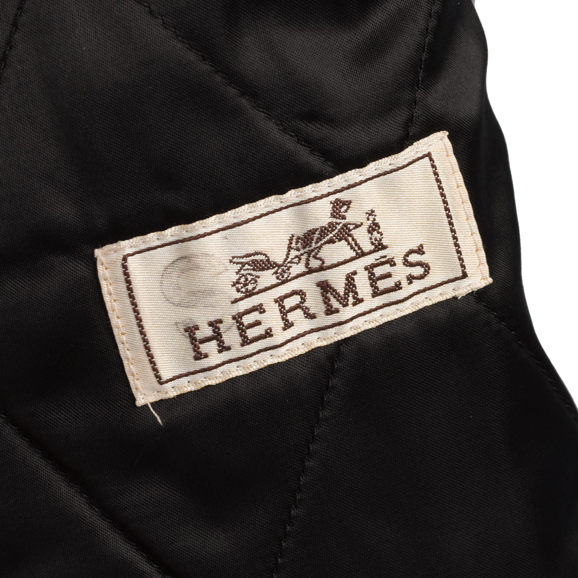 BRAND NEW/ Hermès Man Jacket in black canvas and leather, silver hardware 1