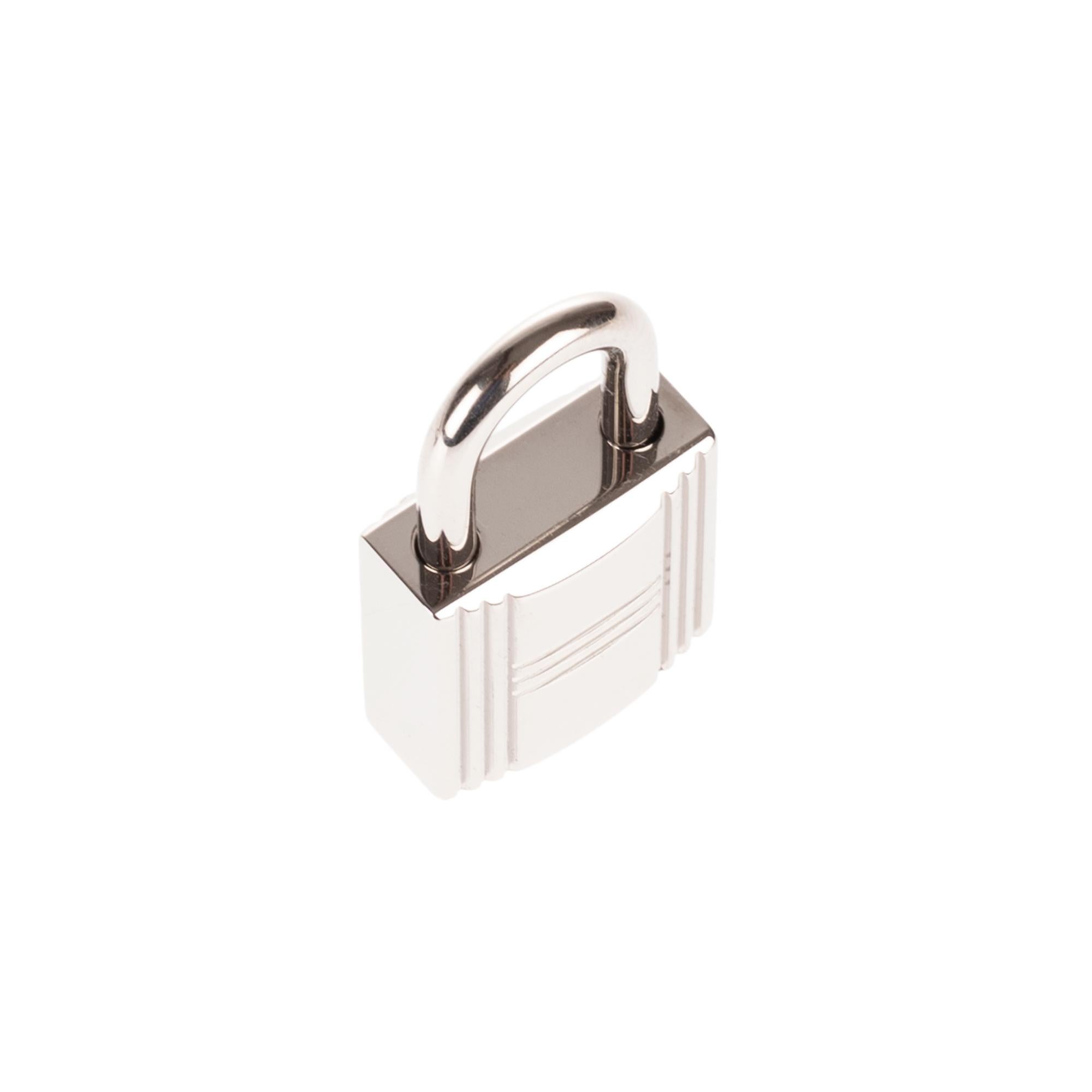 BRAND NEW Hermès Padlock in Palladium Silver for Birkin & Kelly ! For Sale 1