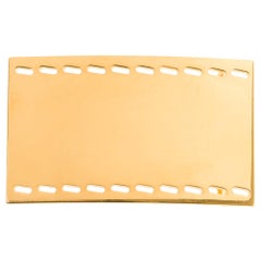 Brand New Hermes Rectangle Belt Buckle in gold plated metal (37mm)