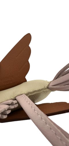 Brand New Hermes Rodeo Pegase Pegasus PM Bag Charm Mauve Pale