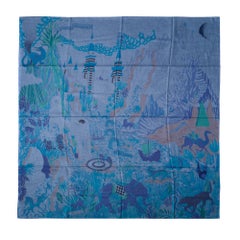 Brand New- Hermès Shawl 140 “Cosmographia Universalis” in cashmere and silk