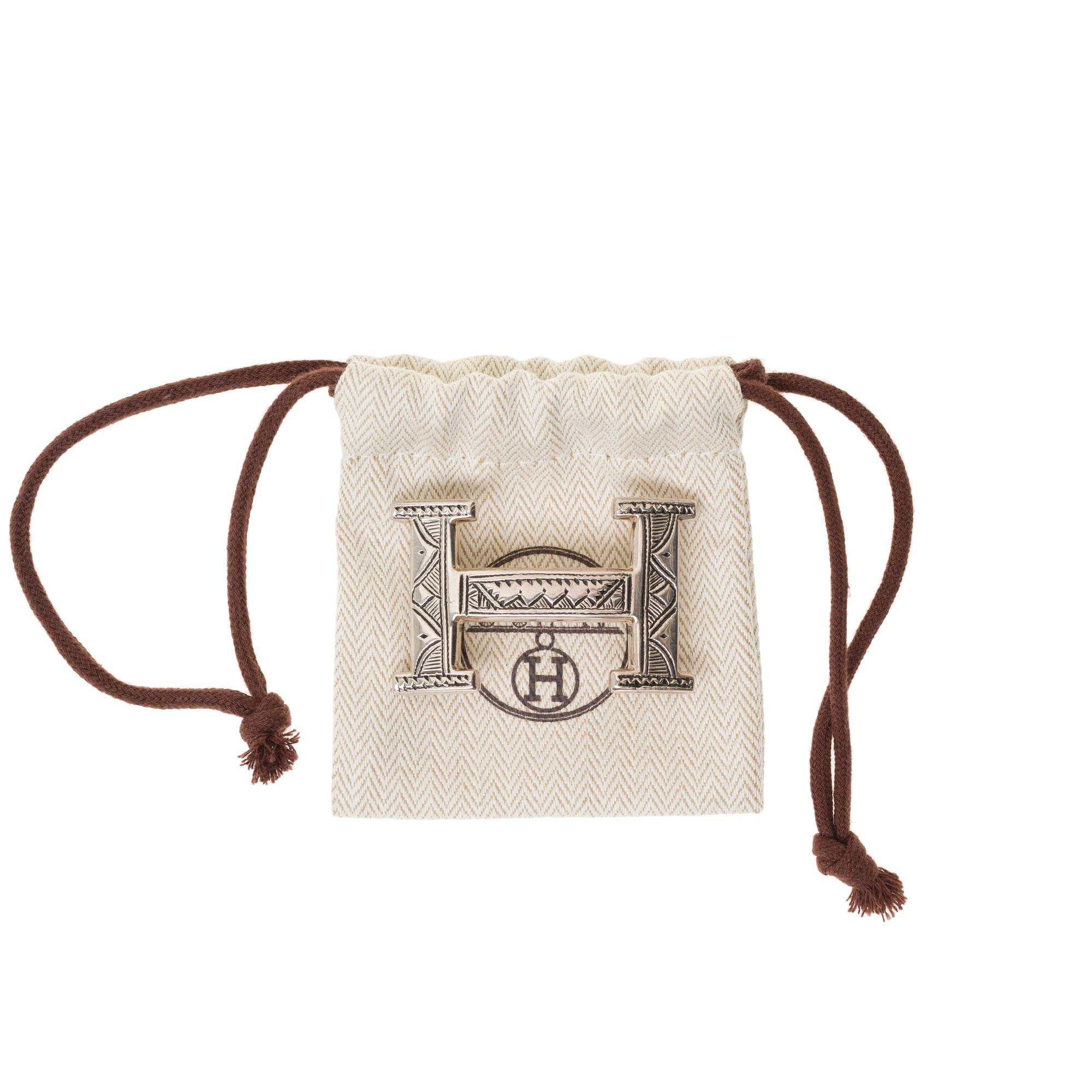 Women's or Men's Brand new Hermes Touareg buckle in Sterling Silver
