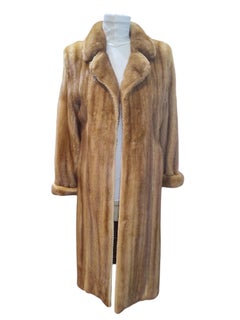 Nuevo abrigo de piel de visón Jean Crossan whisky mujer 8-10