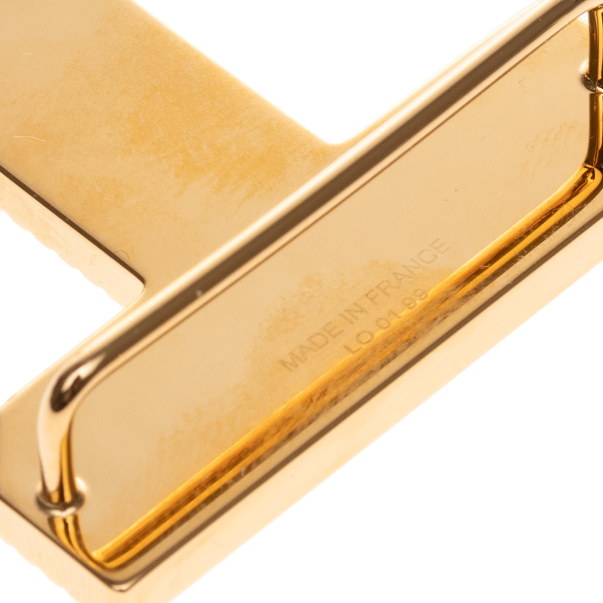 Women's or Men's Brand new Large Model Hermès belt Buckle 3D Gold - plated metal