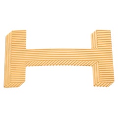 Brand new Large size Model Hermès belt Buckle 3D Gold - plated metal