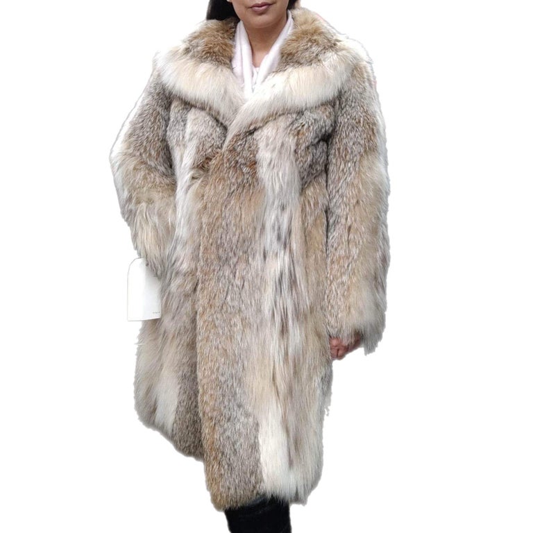 Brand new lightweight lynx fur coat size 10 For Sale at 1stDibs