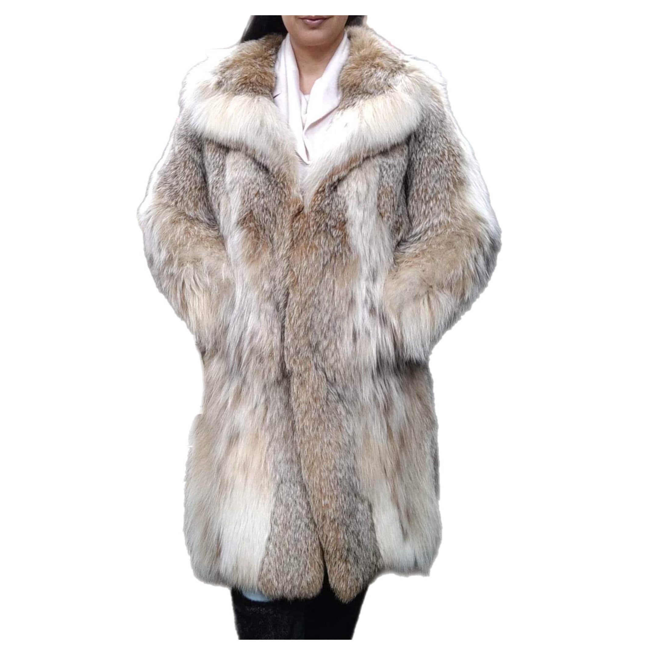 Manteau de fourrure de lynx léger neuf taille 10