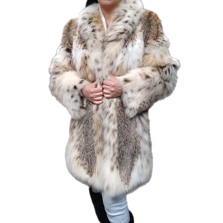 Lynx fur coat mens cheap