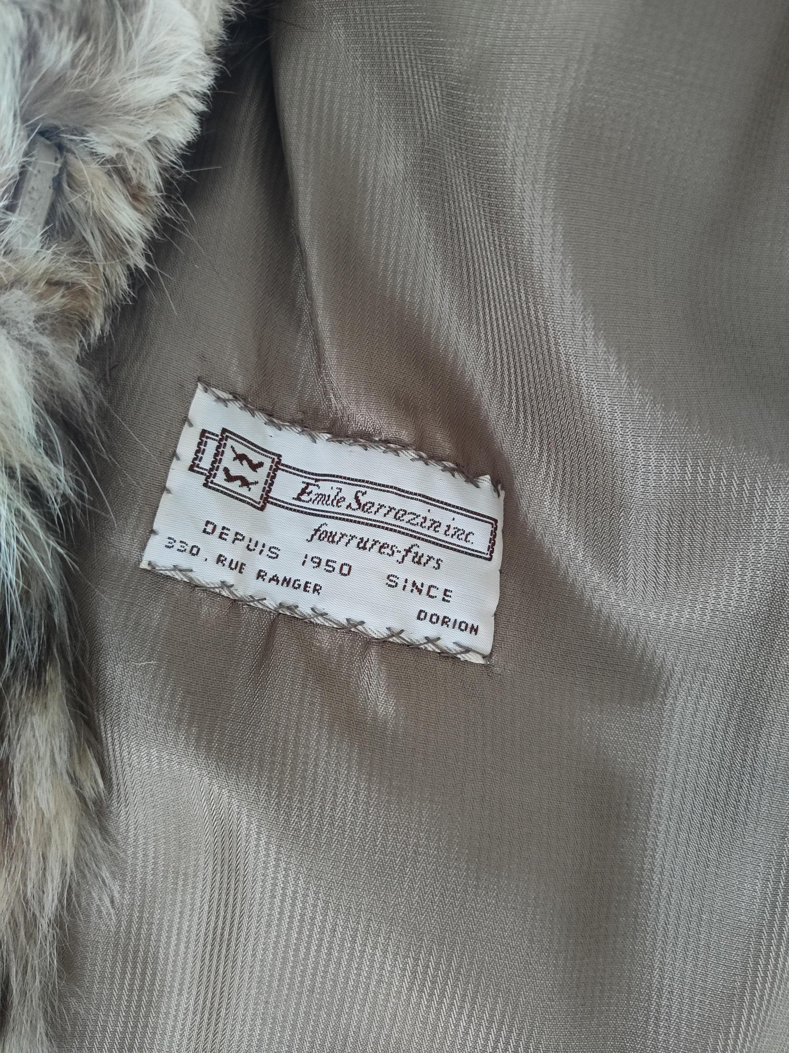 Manteau léger en fourrure de lynx, neuf, taille 14 L 7