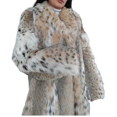 Brand new lightweight lynx fur coat size 14 L