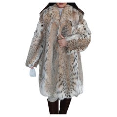 Brand new lightweight lynx fur coat size 14 L
