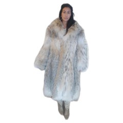 Used Brand new lightweight lynx fur coat size 14 L