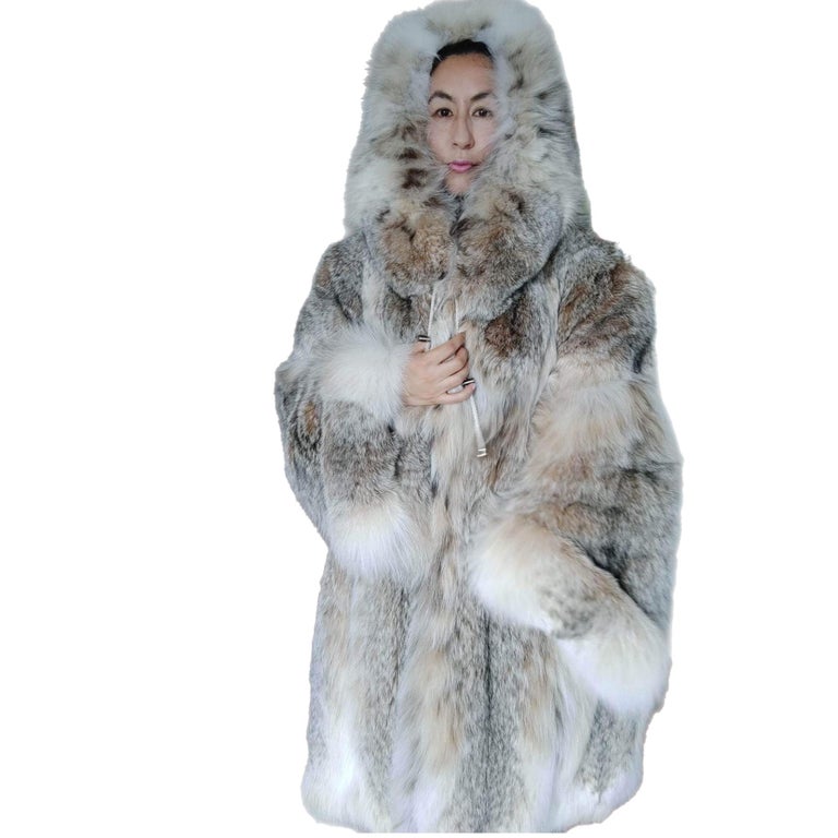 Lynx fur coat price sales