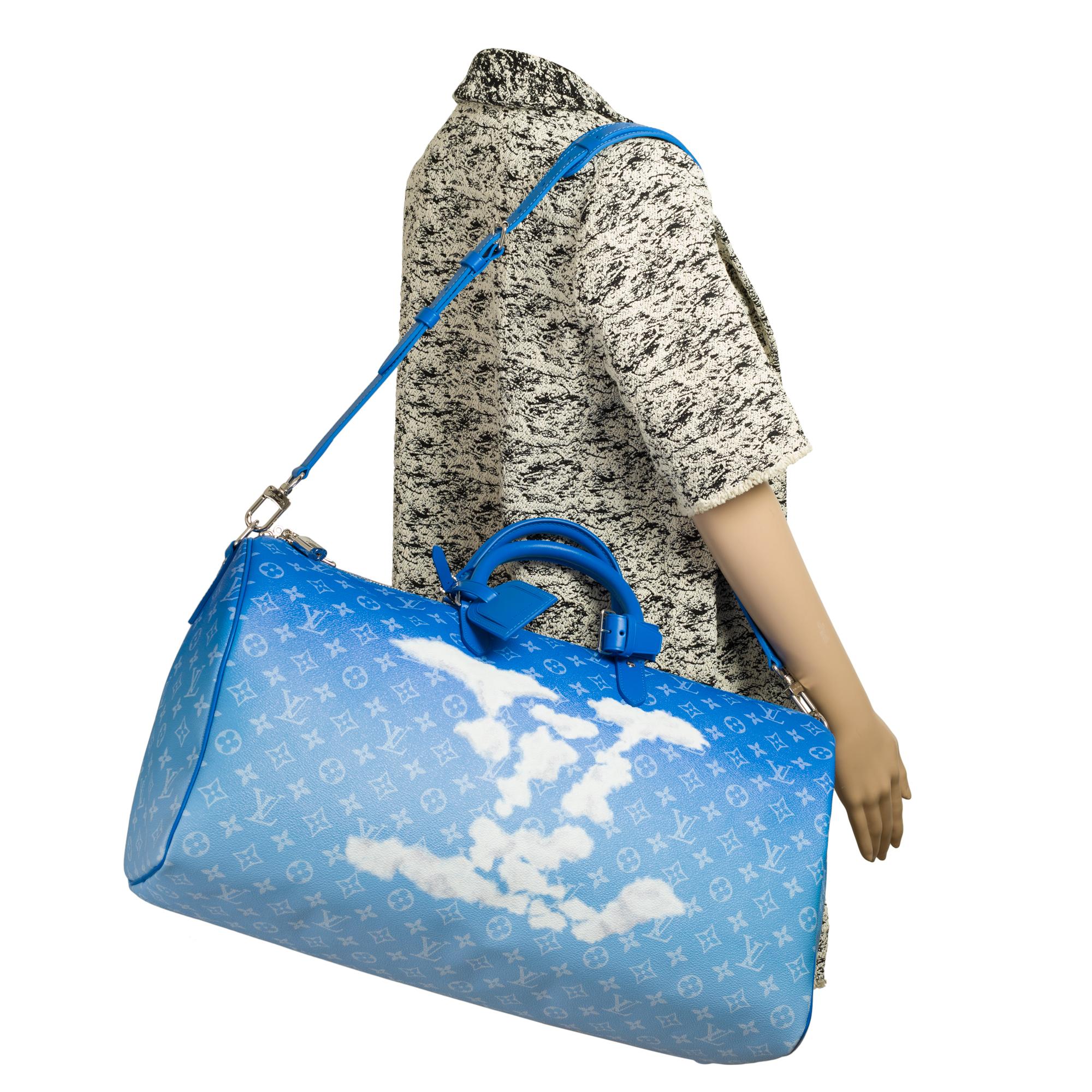 BRAND NEW-Limited edition Louis Vuitton keepall 50 Clouds virgil abloh fw20 5