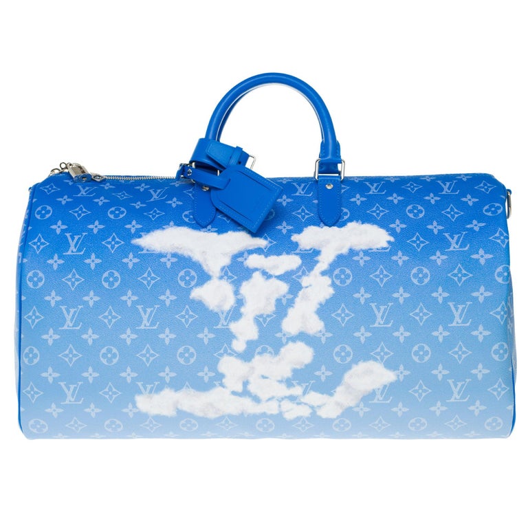 Brand New-Limited Edition Louis Vuitton Keepall 50 Clouds Virgil Abloh Fw20  At 1Stdibs | Lv Cloud Keepall, Louis Vuitton Cloud Duffle Bag, Louis Vuitton  Sky Blue Bag