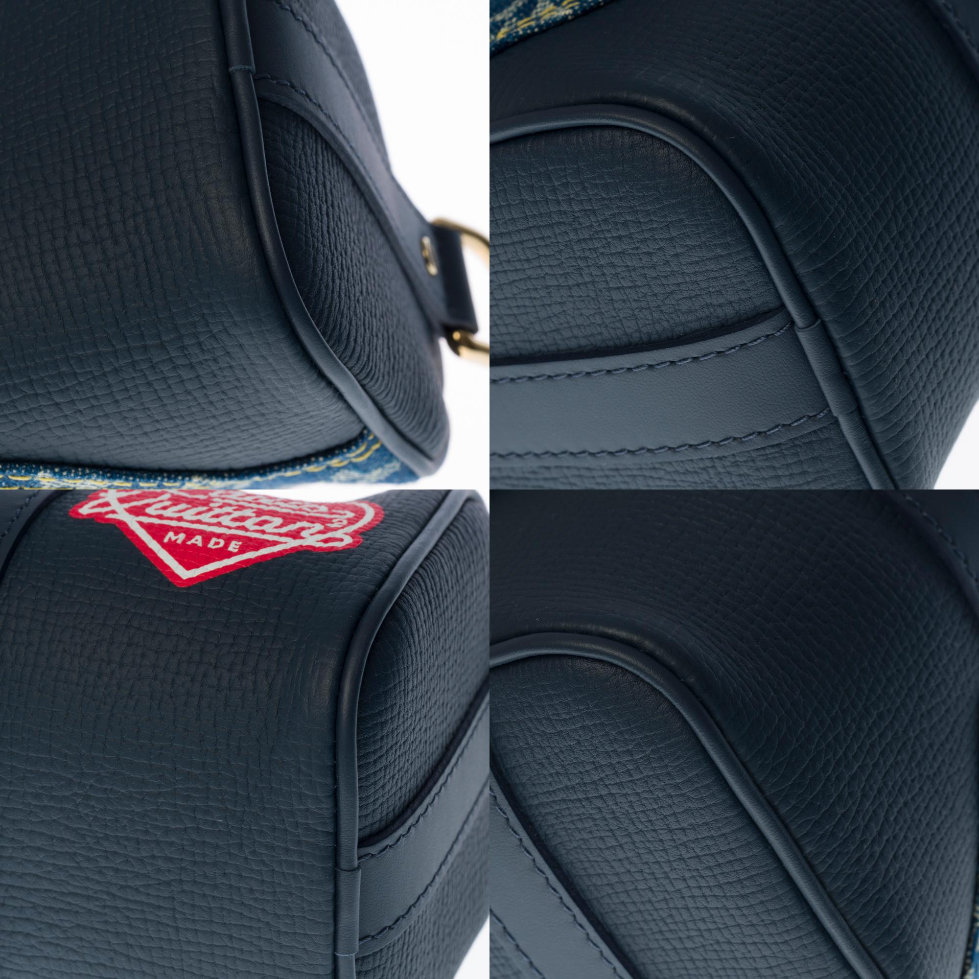 BRAND NEW-Limited edition Louis Vuitton keepall XS strap in blue denim by Nigo 4