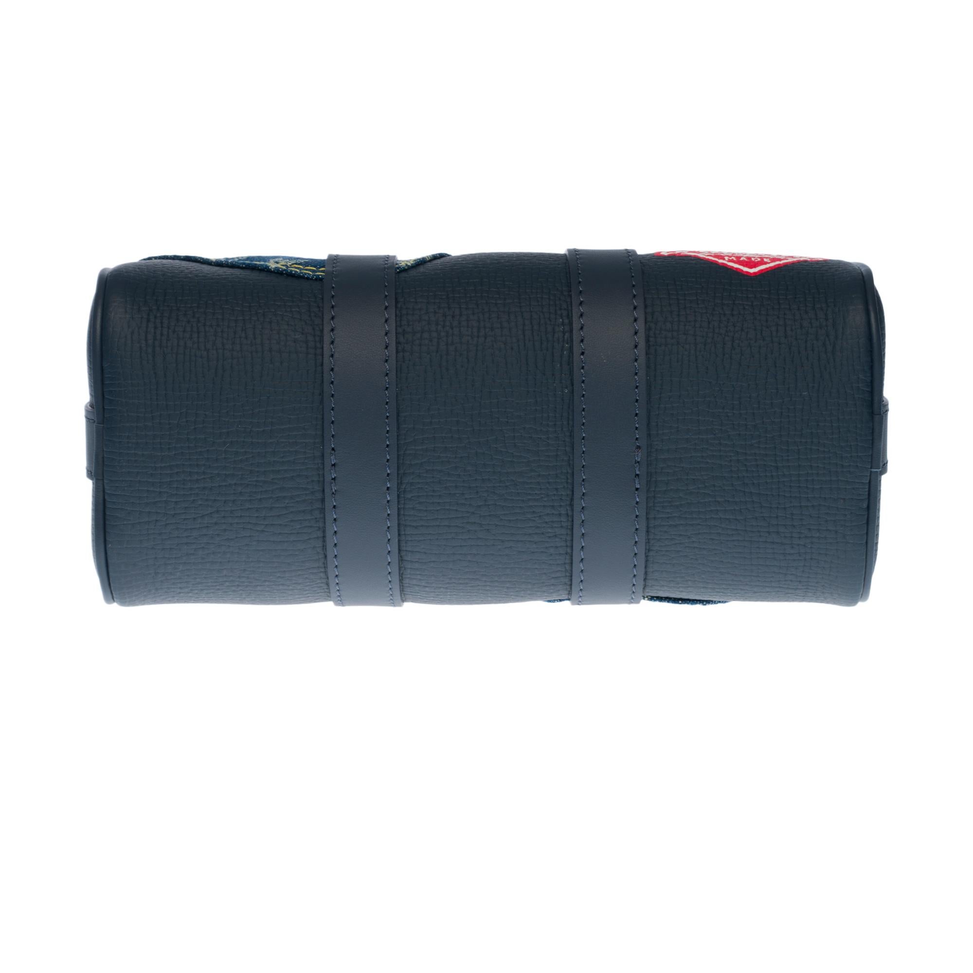 BRAND NEW-Limited edition Louis Vuitton keepall XS strap in blue denim by Nigo 3