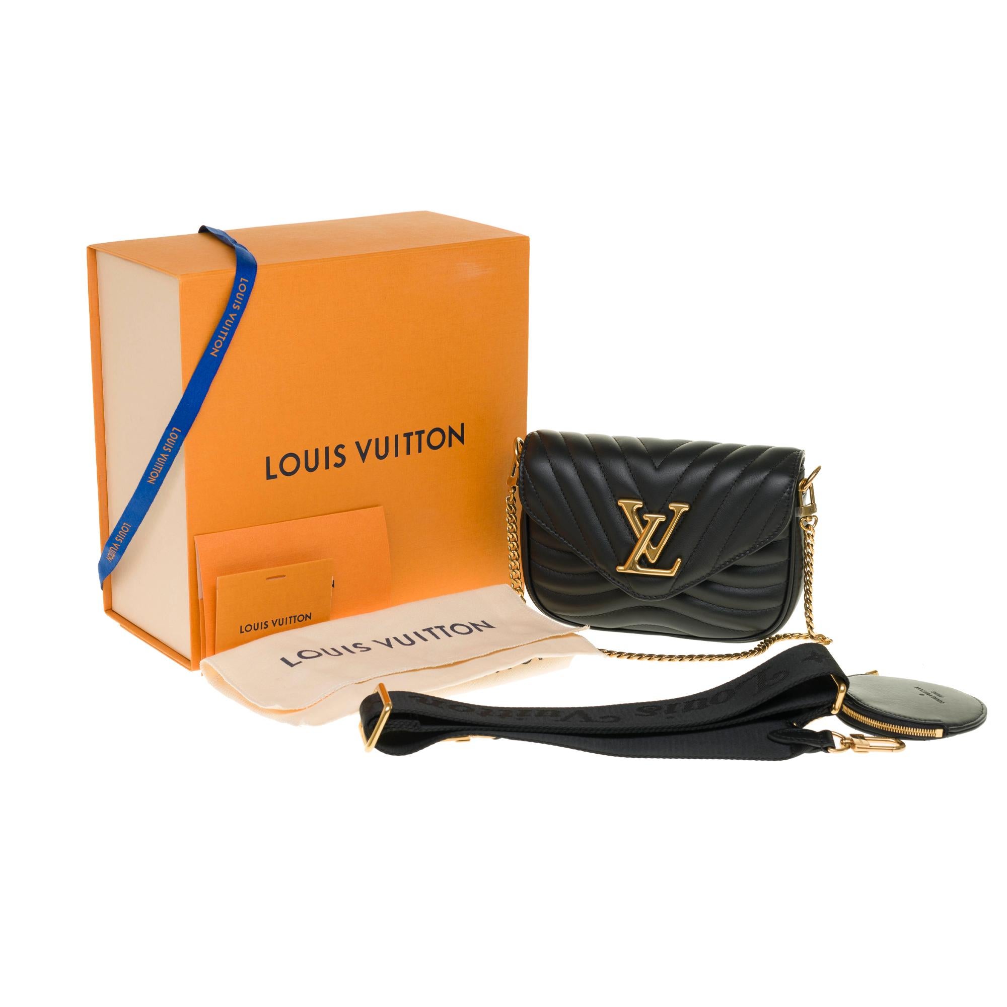 Brand New-Limited Edition -Louis Vuitton Multi-Pouch New Wave in black leather 7