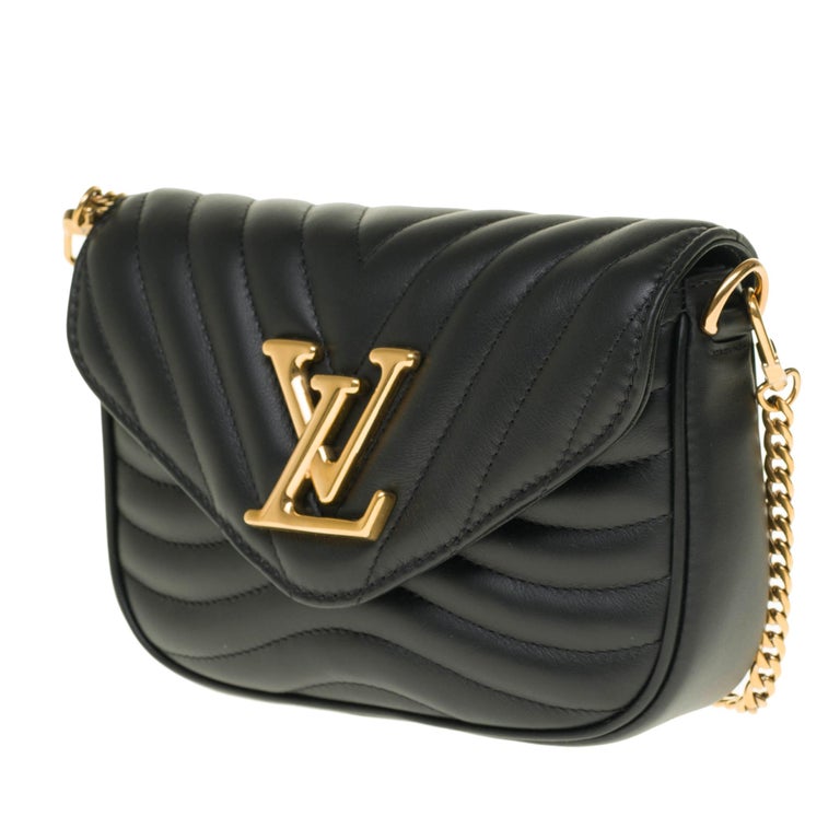 Louis Vuitton Clutch Bag New Wave Multi Black in Calfskin with