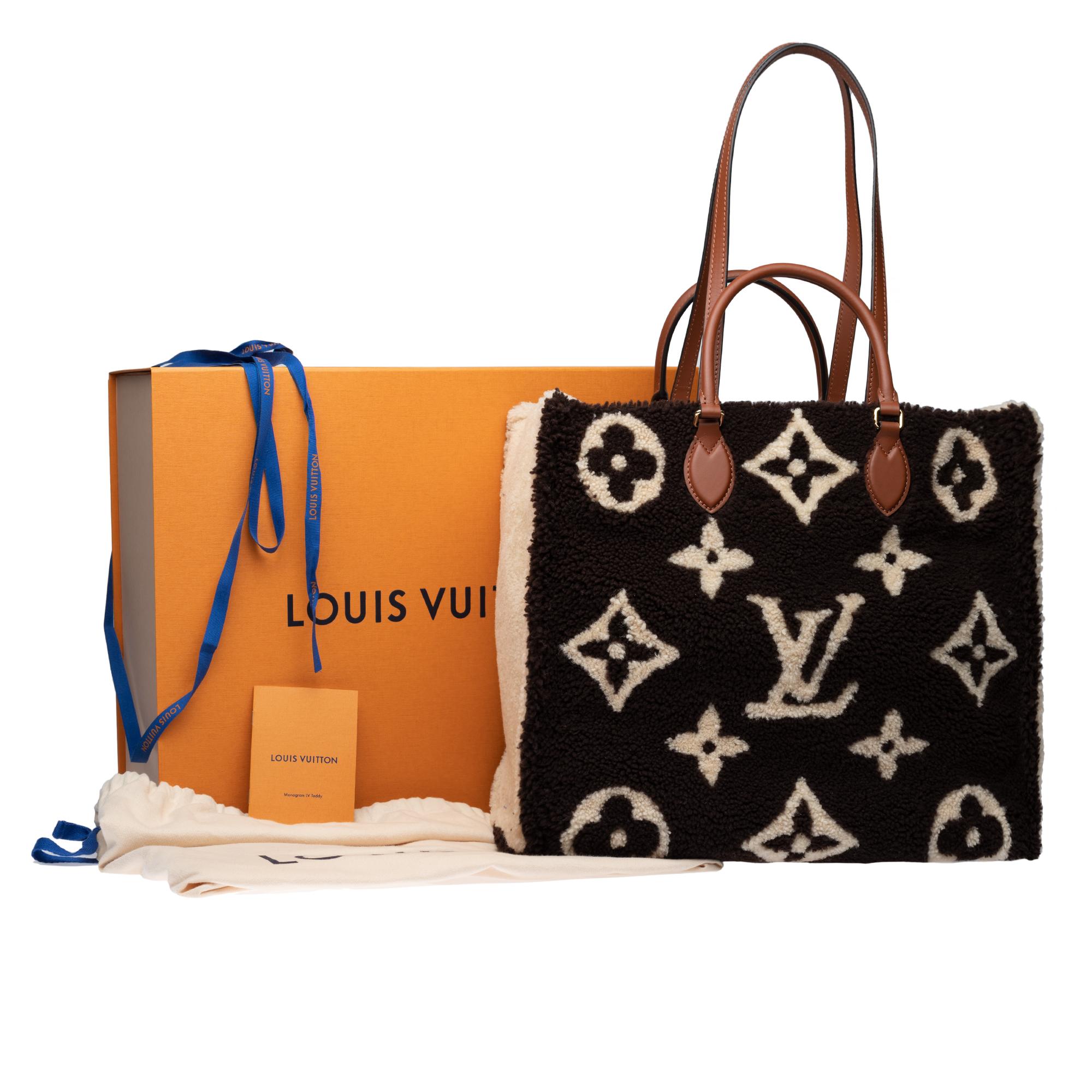 BRAND NEW Limited Edition Louis Vuitton Onthego Teddy Fleece handbag 5