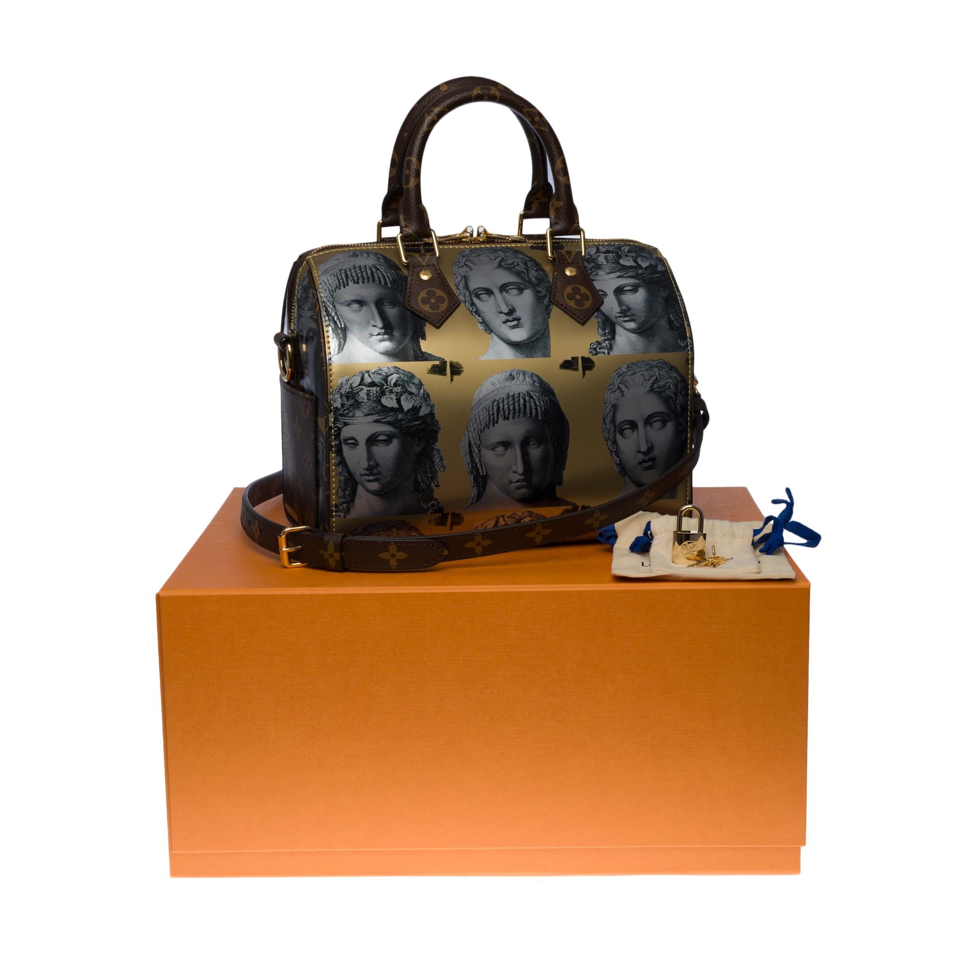 BRAND NEW-Limited edition Louis Vuitton Speedy 25 strap Fornasetti  fw21 7