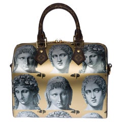 Used BRAND NEW-Limited edition Louis Vuitton Speedy 25 strap Fornasetti  fw21