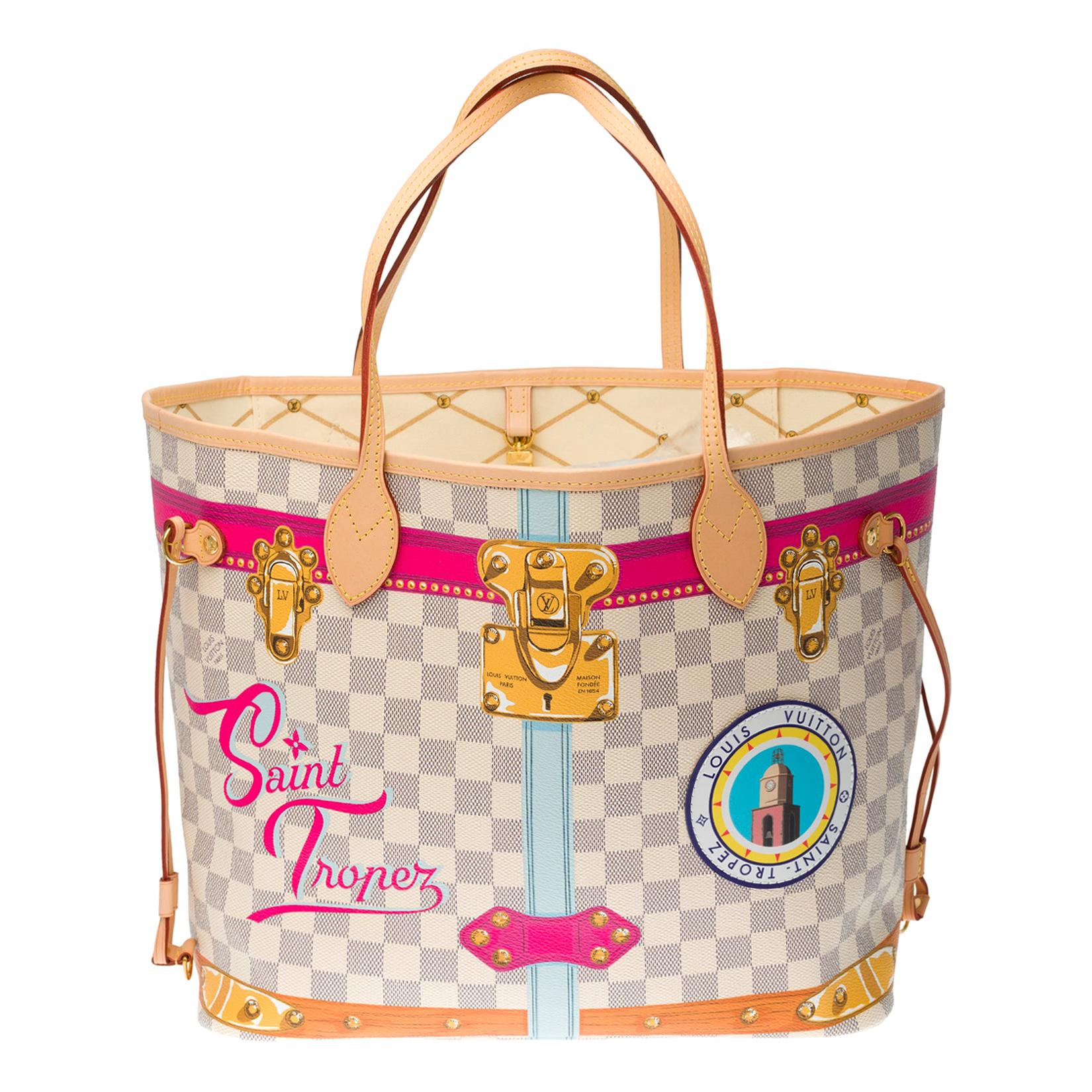 Brand New- Limited Edition "Saint-Tropez"-Neverfull MM Tote in Monogram canvas 