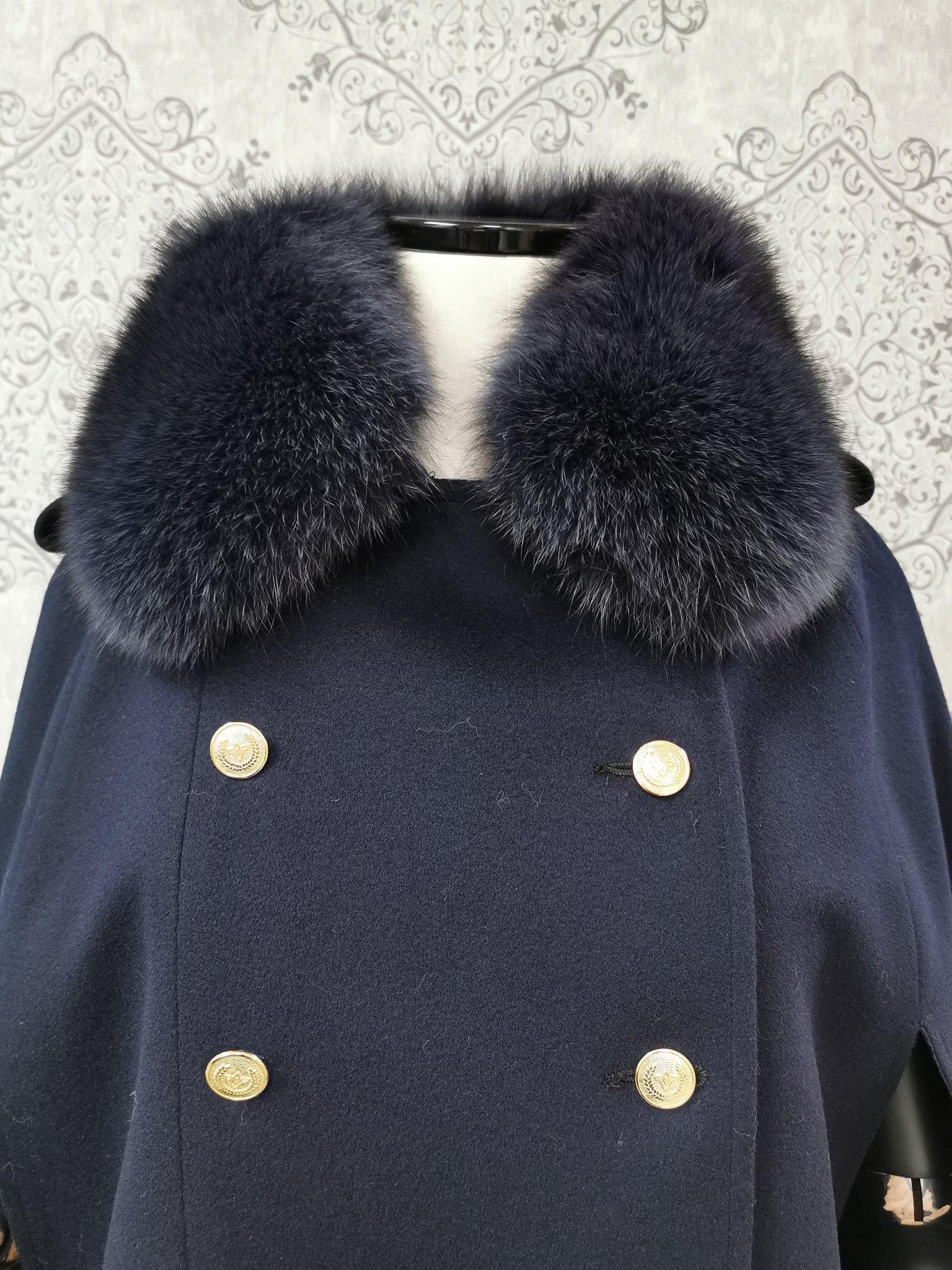 loro piana fur cape