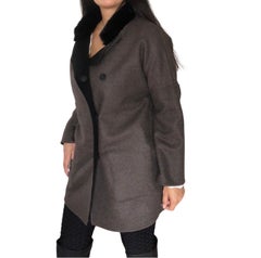 Brand new Loro Piana wool cashmere reversible coat 10/M ~no duties