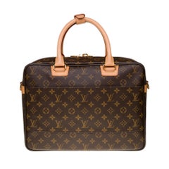Brand New / Louis Vuitton Alizé Travel bag strap in brown canvas and leather