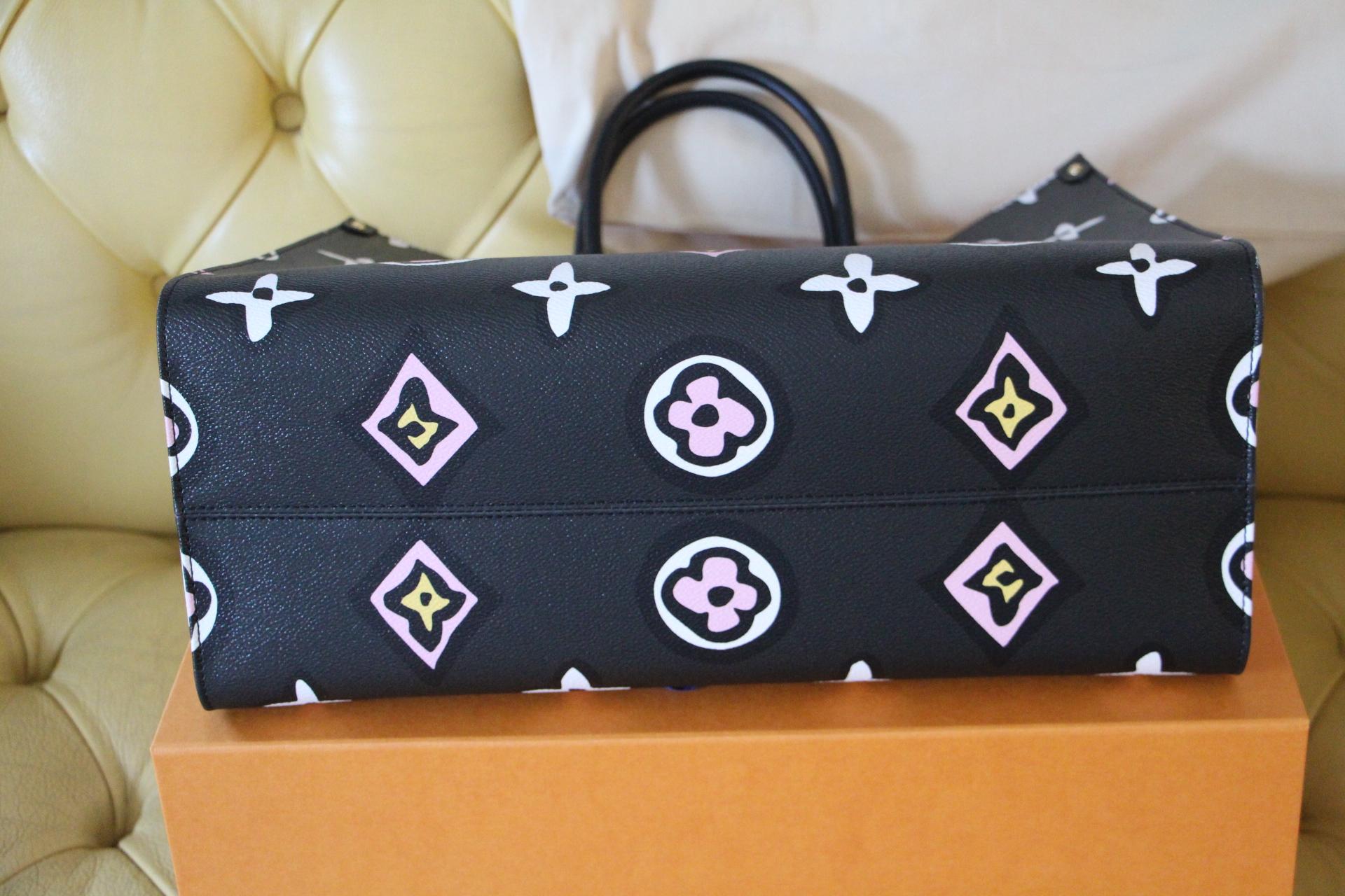 da uomo o donna Nuova borsa Louis Vuitton nera Onthego Wild at Heart, Edizione Speciale 2021
