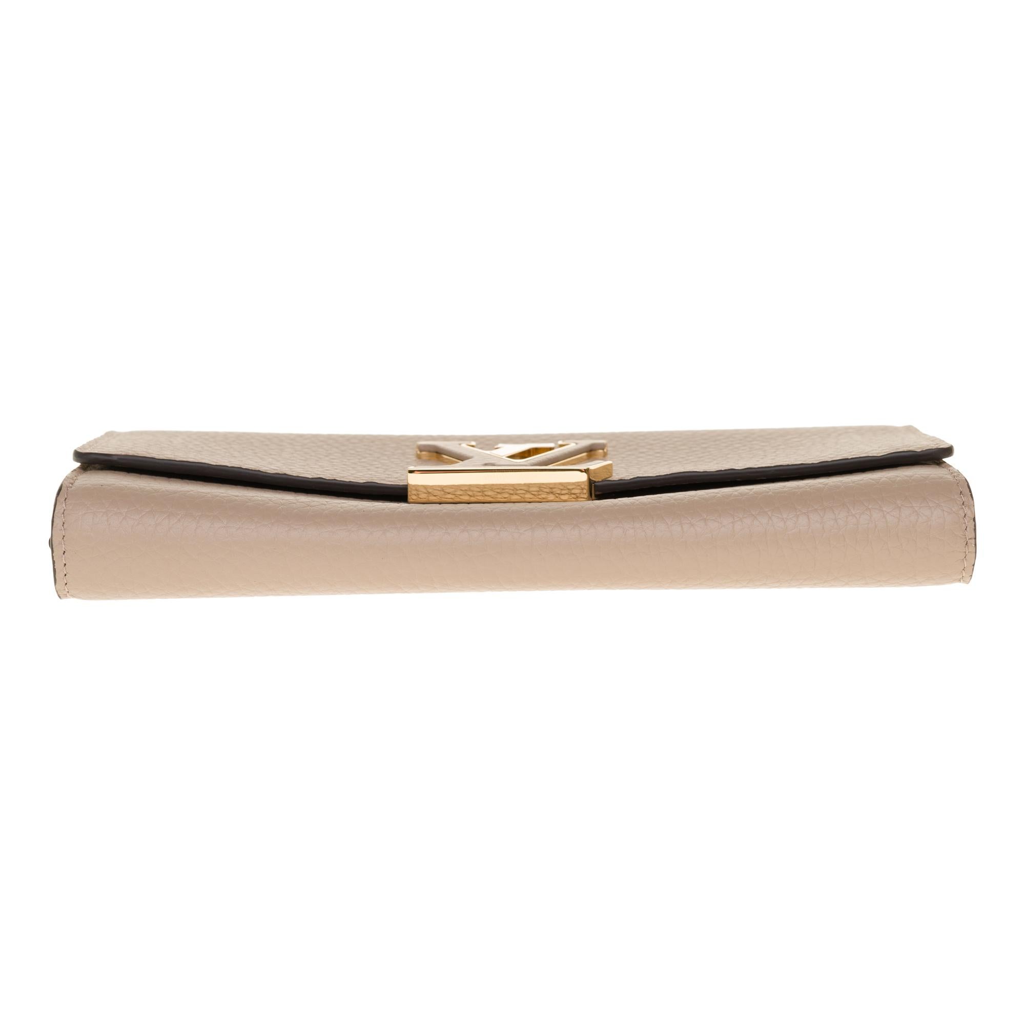Brand New Louis Vuitton Capucines GM Wallet in beige Taurillon leather For Sale 3