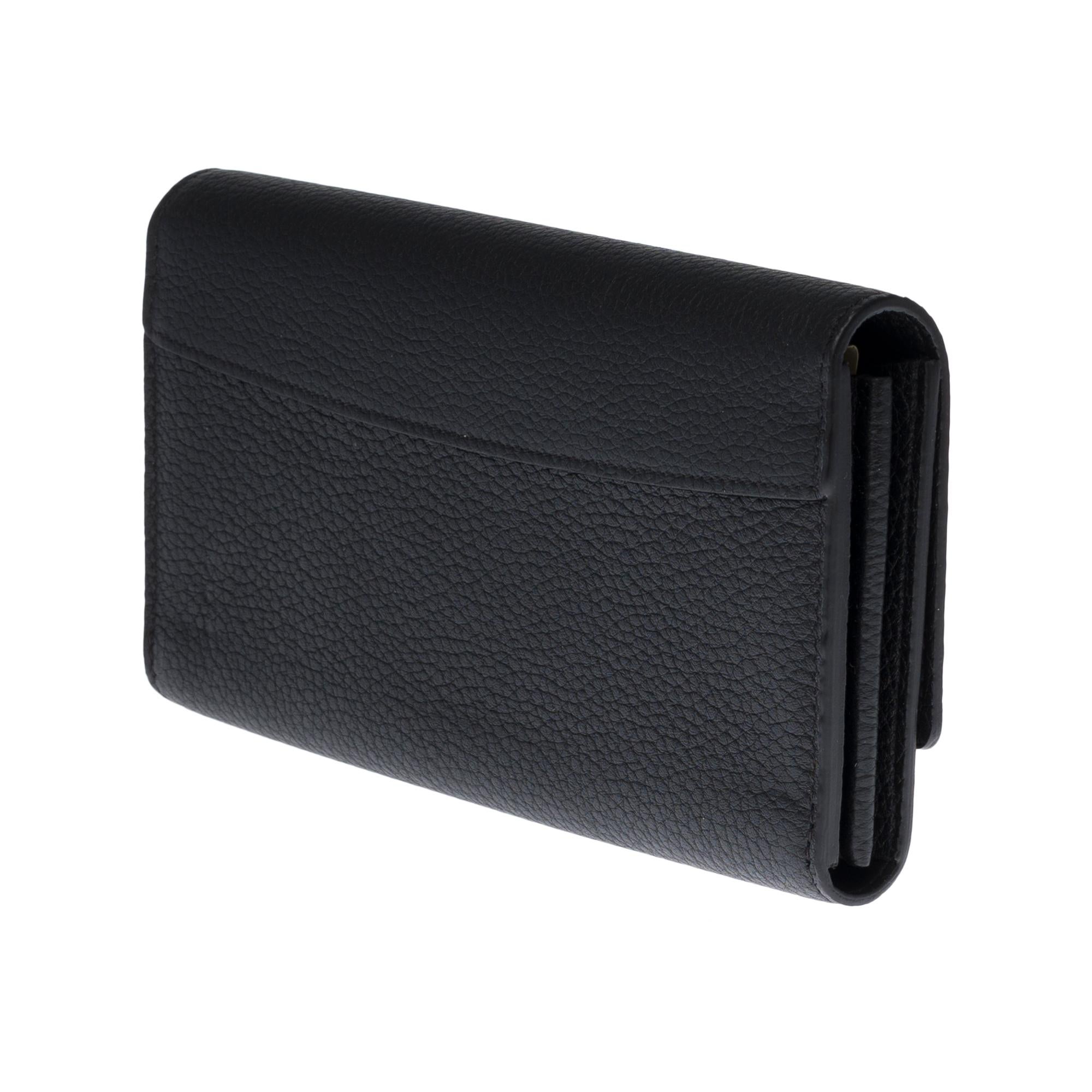 Brand New Louis Vuitton Capucines GM Wallet in black Taurillon leather In New Condition For Sale In Paris, IDF