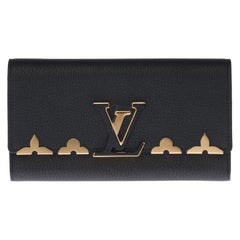 Brand New Louis Vuitton Capucines GM Wallet in black Taurillon leather