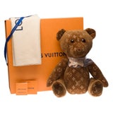 Louis Vuitton NEW Pink Metal Mink Fur Figurine Decorative Bear Toy in Box  For Sale at 1stDibs