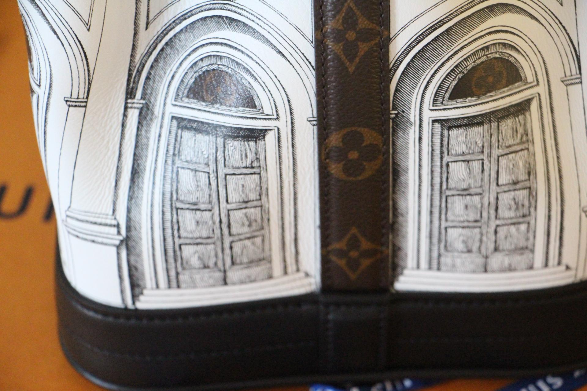 Brand New Louis Vuitton Fornasetti Noé Bucket Bag , 2021 Limited Edition 9