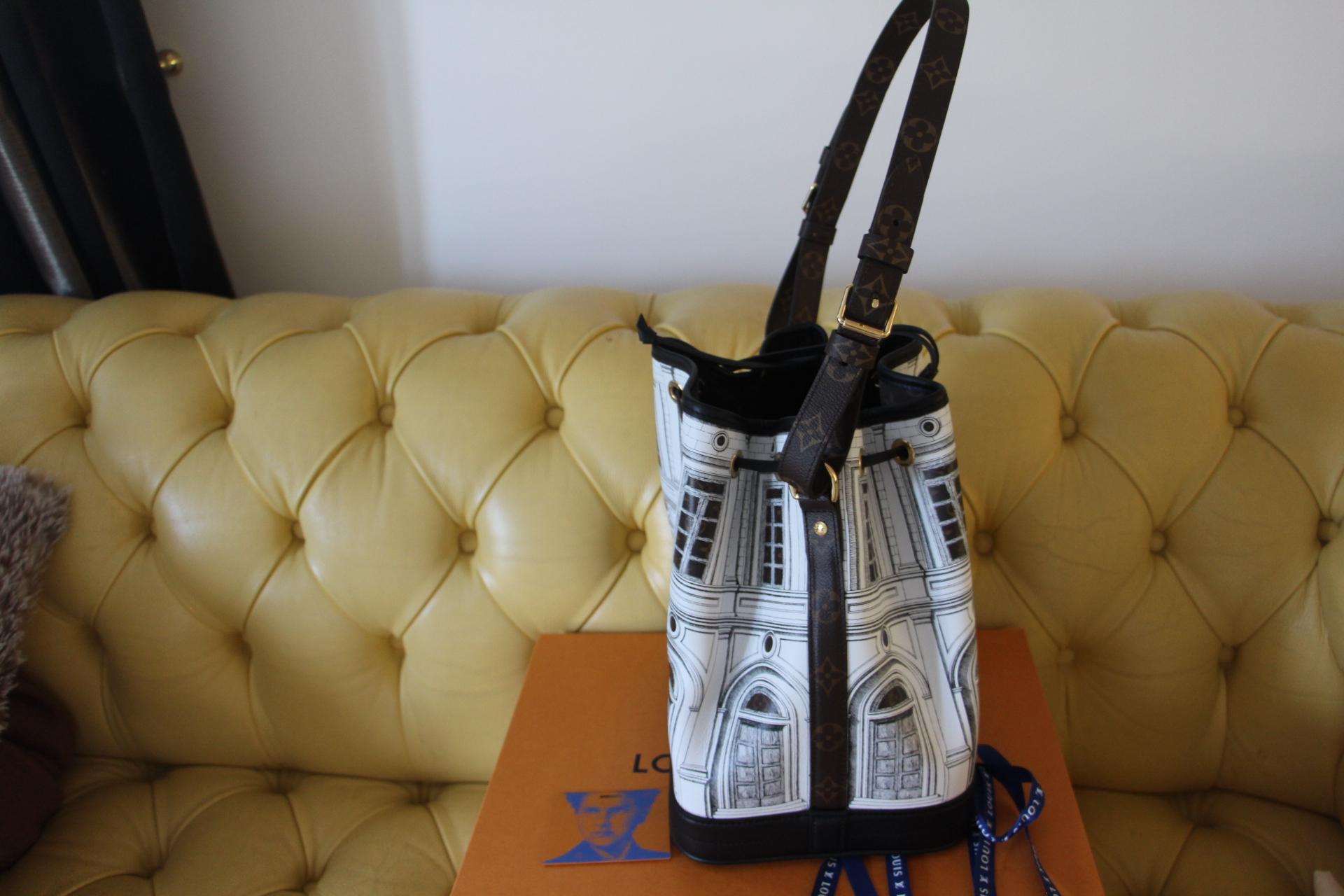 Black Brand New Louis Vuitton Fornasetti Noé Bucket Bag , 2021 Limited Edition