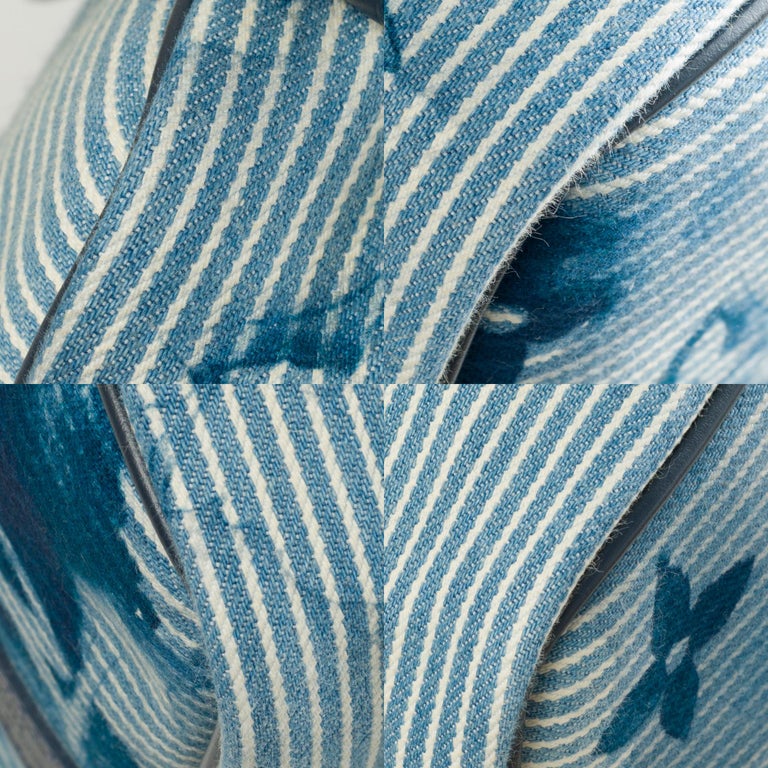 Louis Vuitton Blue Monogram Denim Watercolor Hickory Stripes