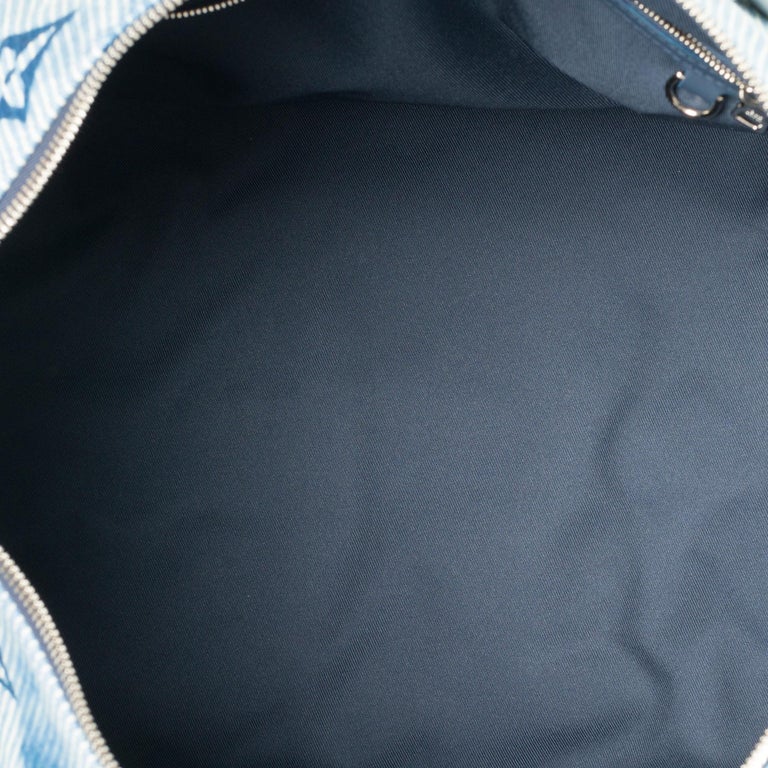 My favorite LV bag ever 😭💙 so pretty! Keepall 25 Croco in Denim Blue 💙🐊