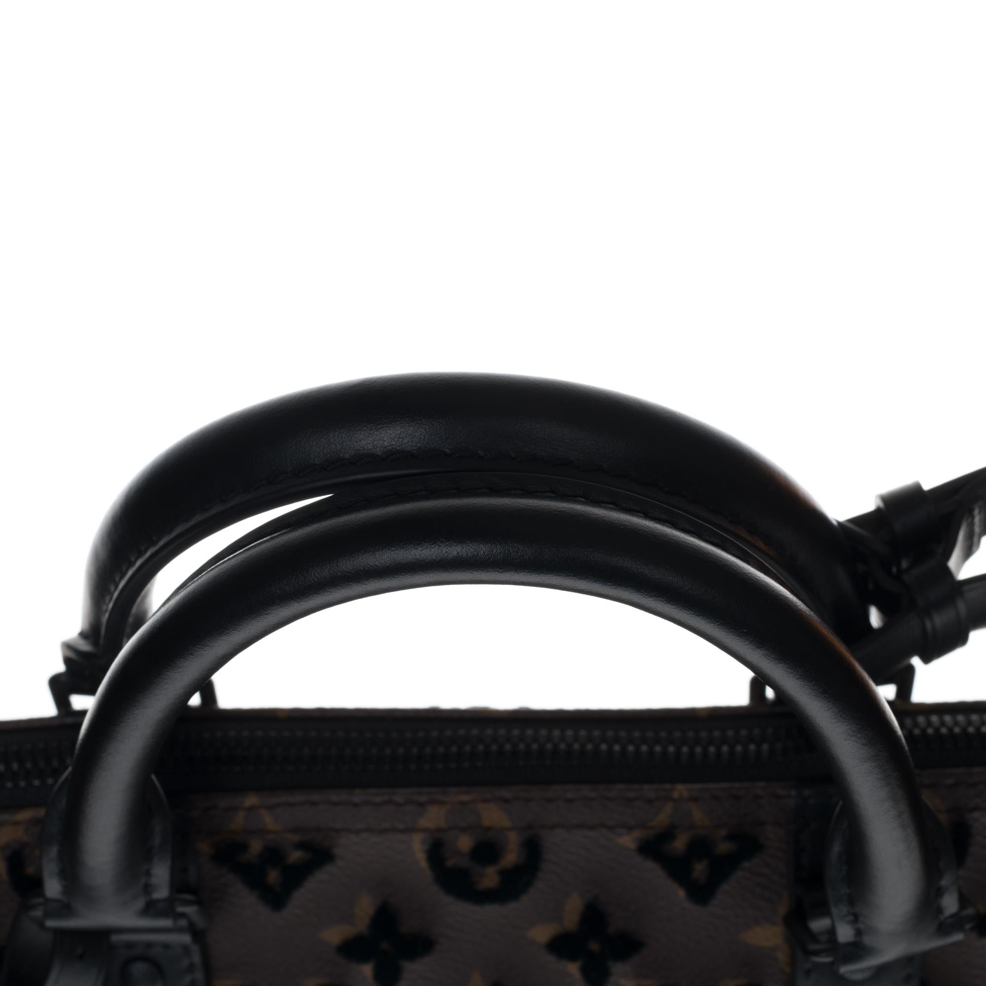 BRAND NEW Louis Vuitton Keepall Bandouliere Triangle 50 in brown canvas ! 2