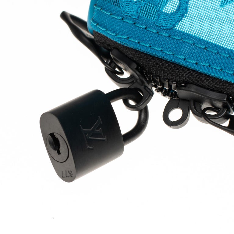LOUIS VUITTON Monogram See Through Keepall Triangle Bandouliere 50  Turquoise | FASHIONPHILE