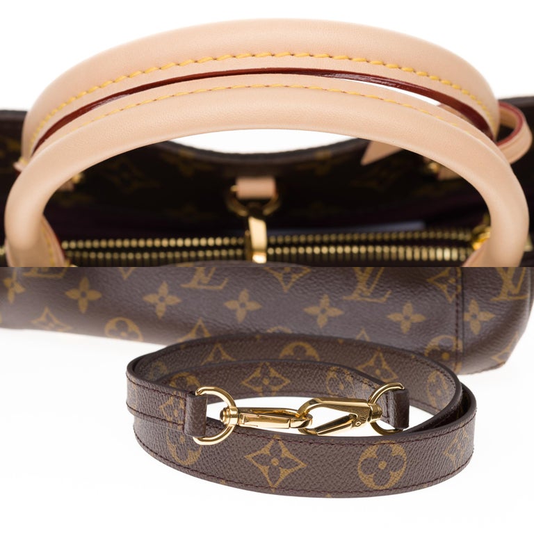 Brand new Louis Vuitton Montaigne BB shoulder bag in monogram canvas For Sale at 1stdibs