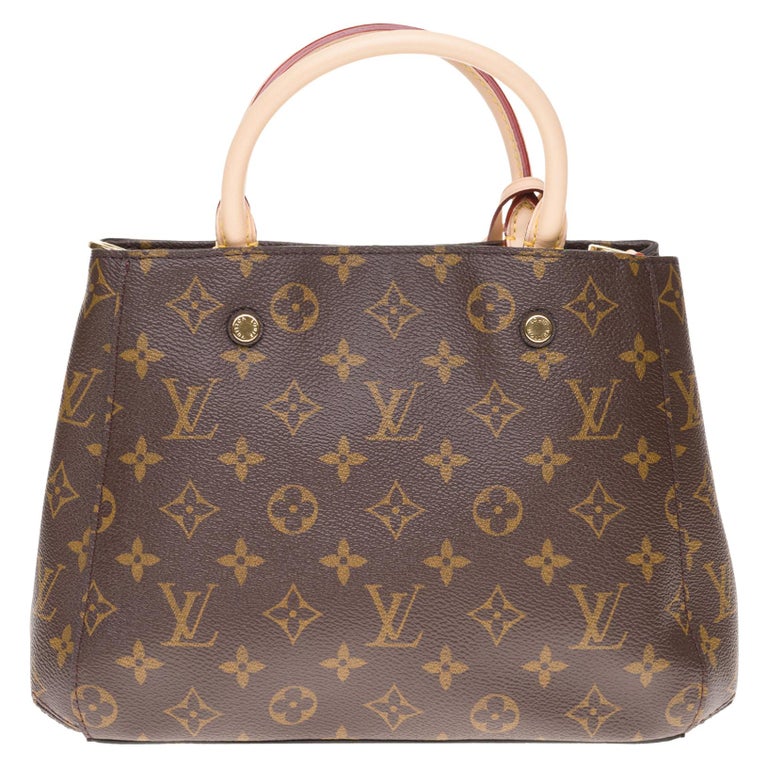 Brand new Louis Vuitton Montaigne BB shoulder bag in monogram canvas For Sale at 1stdibs