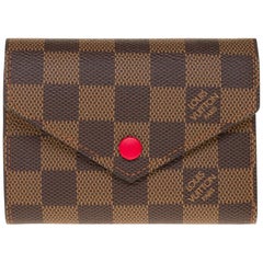 Brand New Louis Vuitton Victorine Geldbörse in braun Damier Leinwand